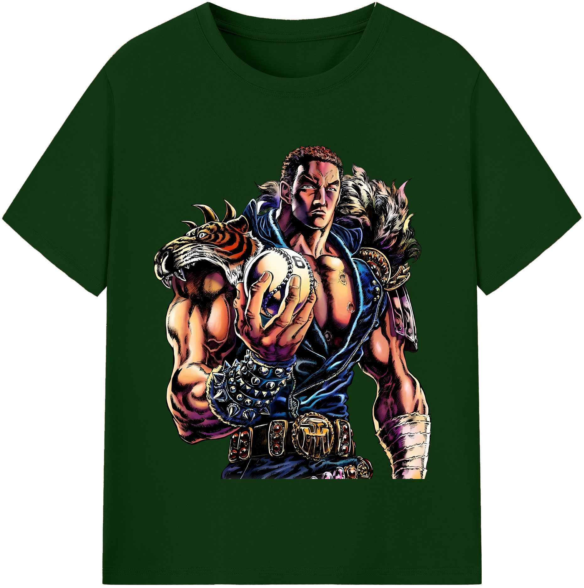 （画像用） 北斗の拳 Fist of the North Star 綿100％半袖Tシャツ（フロントプリント）
